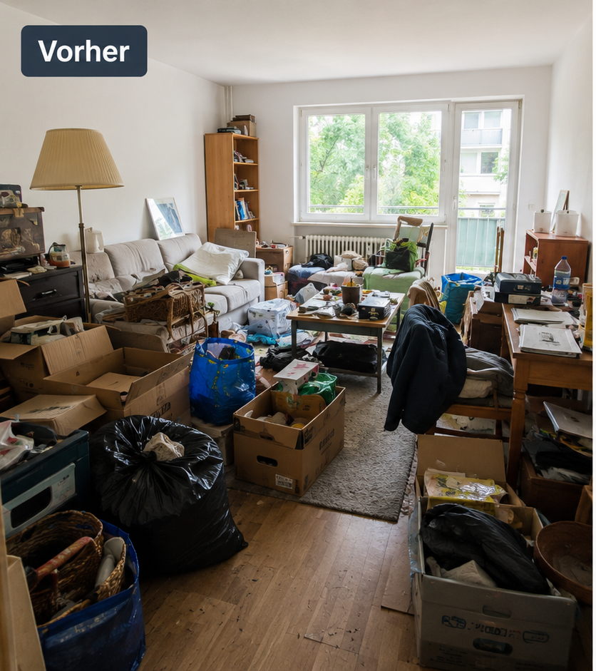 Vorher – Wohnung vor der Haushaltsauflösung
